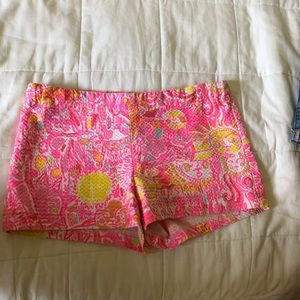 Girls Vibrant pink Lily Pulitzer shorts